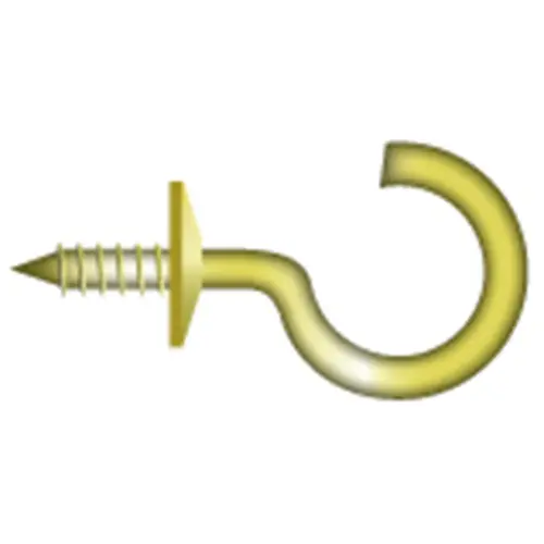 1/2" Brass Cup Hooks, 100-Pack 1/2" Brass Cup Hooks, 100-Pack
