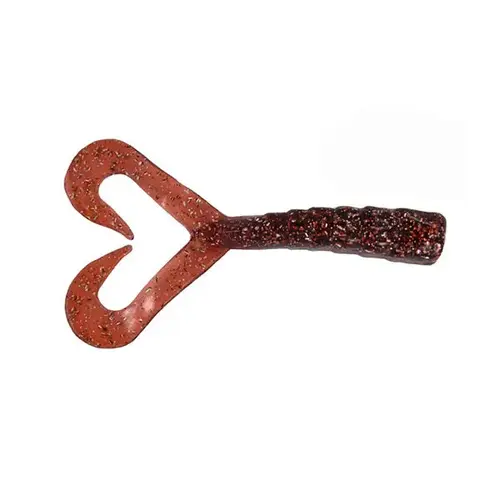 Wally Whale Twin Tail Worm, 8" Rootbeer Wally Whale Twin Tail Worm, 8" Rootbeer