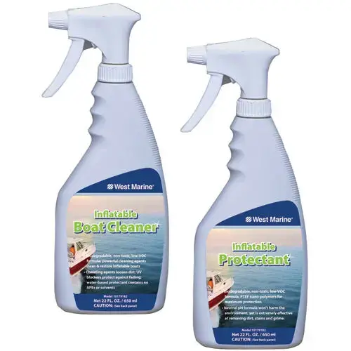 Two-Part Inflatable Boat Cleaner & Protectant Two-Part Inflatable Boat Cleaner & Protectant