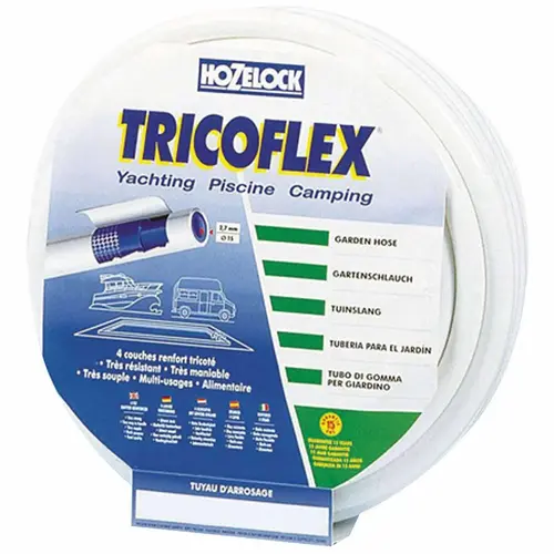 Tricoflex Water Hose, 15mm x 25 m, White Tricoflex Water Hose, 15mm x 25 m, White