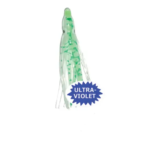Gold Star Yamashita Golden Bait Micro Squid, 1 3/4" UV Chartreuse Spatter Gold Star Yamashita Golden Bait Micro Squid, 1 3/4" UV Chartreuse Spatter