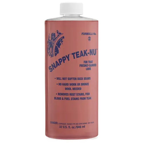 Snappy Teak-Nu Two-Step Teak Cleaning, Part Two, Neutralizer, Quart Snappy Teak-Nu Two-Step Teak Cleaning, Part Two, Neutralizer, Quart