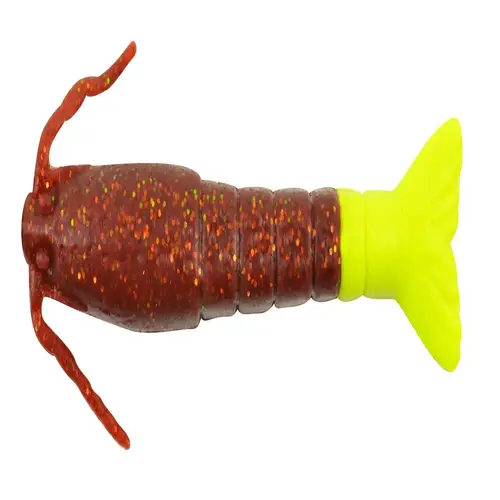 SPIDERWIRE GSSHR3-RBGC Gulp! Saltwater Shrimp Root Beer Gold/Chartreuse ...