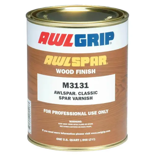 Awlspar Classic Spar Varnish, Quart Clear Amber Awlspar Classic Spar Varnish, Quart Clear Amber