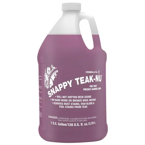Snappy Teak-Nu, Two-Step Teak Cleaning, Part One, Cleaning Solution, Gallon Snappy Teak-Nu, Two-Step Teak Cleaning, Part One, Cleaning Solution, Gallon