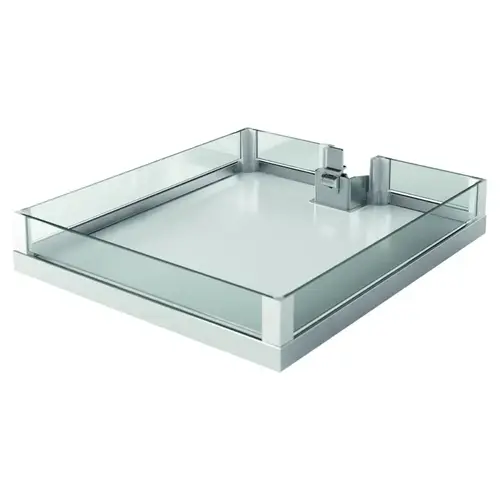 Kessebohmer Lavido Arena Select Chrome/White 44-1/2"T 4-Shelf Pull Out Pantry with Soft-Close/Soft-Open Slides Kessebohmer Lavido Arena Select Chrome/White 44-1/2"T 4-Shelf Pull Out Pantry with Soft-Close/Soft-Open Slides