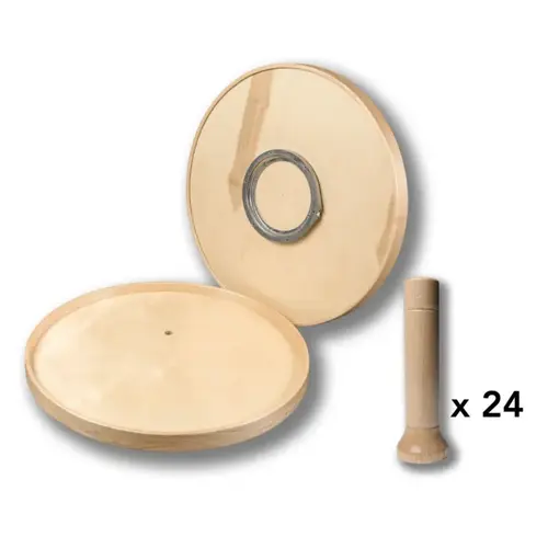 Magnum 28" D Maple Full Round Lazy Susan 2 Tray Set Magnum 28" D Maple Full Round Lazy Susan 2 Tray Set