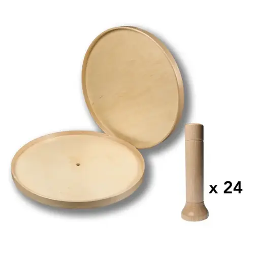 Signature Pro 32" D Maple Full Round Lazy Susan 2 Tray Set Signature Pro 32" D Maple Full Round Lazy Susan 2 Tray Set