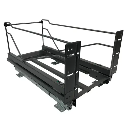 Waste Container Pullout Frame Only with Soft-open & Soft-Close, 12-1/4"W Anthracite, Bottom Mount Waste Container Pullout Frame Only with Soft-open & Soft-Close, 12-1/4"W Anthracite, Bottom Mount
