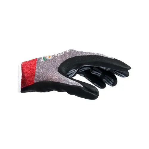 Large Tigerflex Ergo Plus Nitrile Foam Coated Glove, Grey/Black/Red Large Tigerflex Ergo Plus Nitrile Foam Coated Glove, Grey/Black/Red