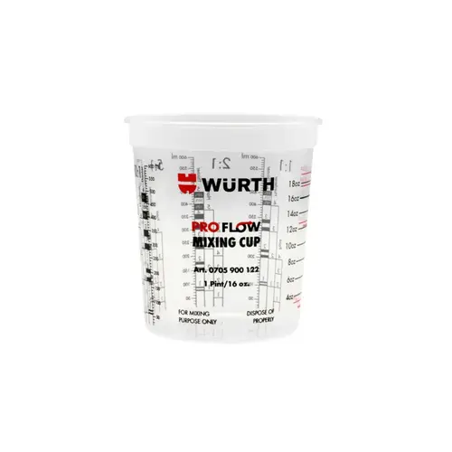 PROFLOW Paint Mixing Cup, 1 Pint, 25 per sleeve / 200 per case PROFLOW Paint Mixing Cup, 1 Pint, 25 per sleeve / 200 per case