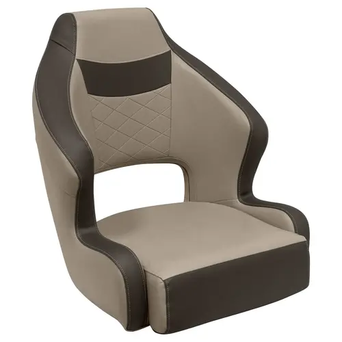 Wise DLX3338-1900 DLX Series Pontoon Bucket Seat with Flip Up Bolster - Neutral / Meteor Wise DLX3338-1900 DLX Series Pontoon Bucket Seat with Flip Up Bolster - Neutral / Meteor
