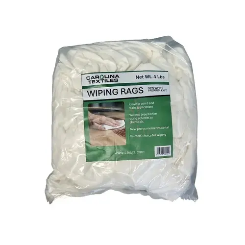 Washed Knit Rags, White, 4-Pound Bag Washed Knit Rags, White, 4-Pound Bag