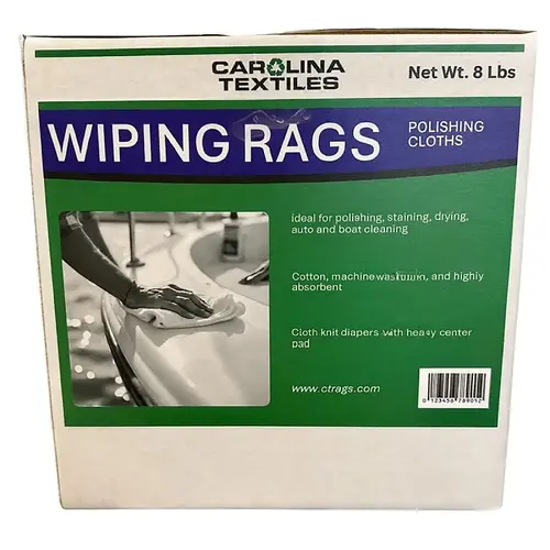 White Polishing Cloth, 8 lb Box White Polishing Cloth, 8 lb Box
