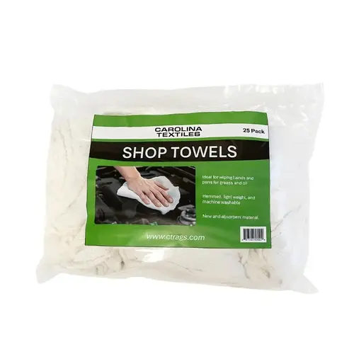 SHOP TOWEL PREWASHED CTN 25PK - pack of 25 SHOP TOWEL PREWASHED CTN 25PK - pack of 25