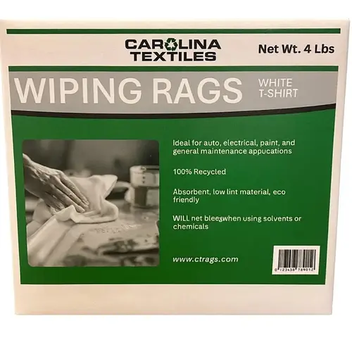 Recycled T-Shirt Knit Rags, 4 lb Box Recycled T-Shirt Knit Rags, 4 lb Box