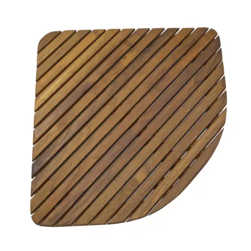 Shower Mat with Oiled Finish, Triangle Shower Mat with Oiled Finish, Triangle