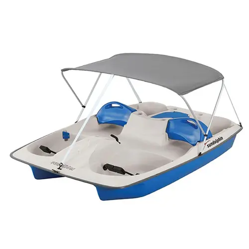 8 ft Sun Slider Pedal Boat with Canopy Ocean Blue 8 ft Sun Slider Pedal Boat with Canopy Ocean Blue