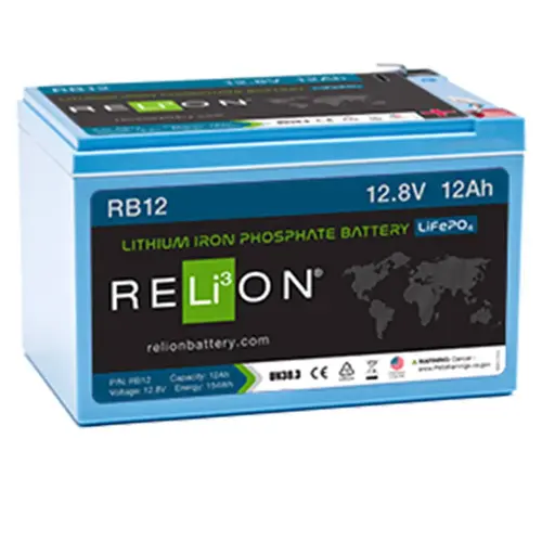 RB12 Lithium Iron Phosphate Deep Cycle Battery, 12V, 12Ah RB12 Lithium Iron Phosphate Deep Cycle Battery, 12V, 12Ah