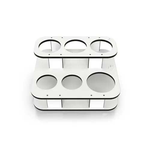 Square Double Stack Table Side Caddy Square Double Stack Table Side Caddy