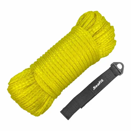 1/4" x 100 ft Utility Line, Hollow Braid MFP, Yellow 1/4" x 100 ft Utility Line, Hollow Braid MFP, Yellow