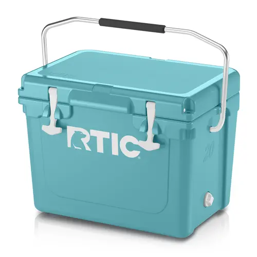 20 Quart Ultra-Tough Rotomolded Hard-Sided Ice Chest Cooler, Fits 30 Cans, Lagoon 20 Quart Ultra-Tough Rotomolded Hard-Sided Ice Chest Cooler, Fits 30 Cans, Lagoon