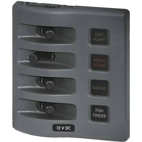 WeatherDeck Waterproof Fuse Panel, Four-Position WeatherDeck Waterproof Fuse Panel, Four-Position