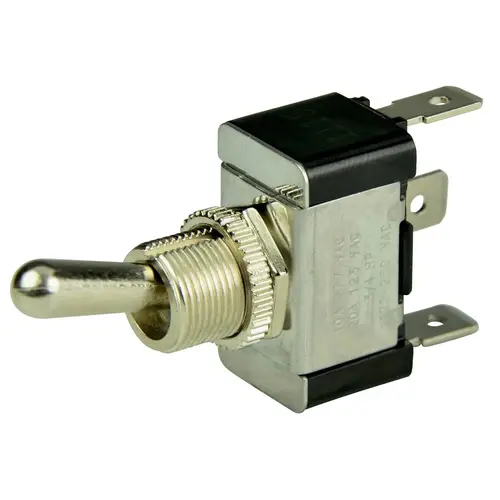 Chrome Plated Toggle Switch, On/Off/On, SPDT Chrome Plated Toggle Switch, On/Off/On, SPDT