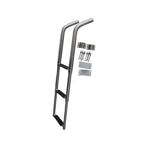 3-Step Under Platform Telescoping Swim Ladder with Safety Stick 3-Step Under Platform Telescoping Swim Ladder with Safety Stick