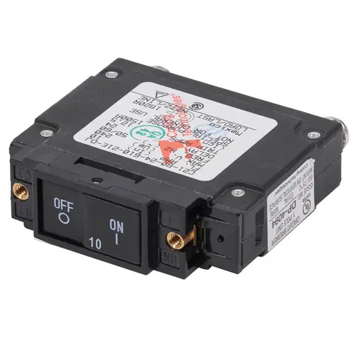 C-Series Flat Rocker Circuit Breaker, 10A AC UL489 C-Series Flat Rocker Circuit Breaker, 10A AC UL489