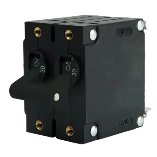 A-Series AC Double Pole Panel Mount Circuit Breakers A-Series AC Double Pole Panel Mount Circuit Breakers