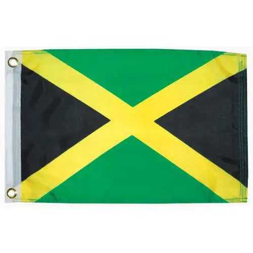 Jamaica Courtesy Flag, 12" x 18" Jamaica Courtesy Flag, 12" x 18"