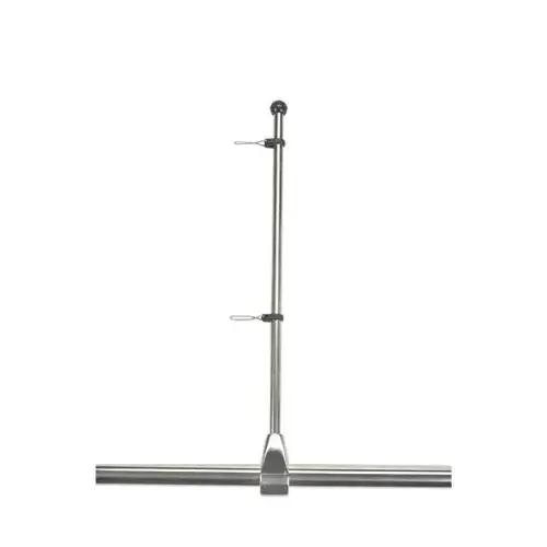 Stainless Steel Pennant Rail Mount with Staff, 17" Stainless Steel Pennant Rail Mount with Staff, 17"