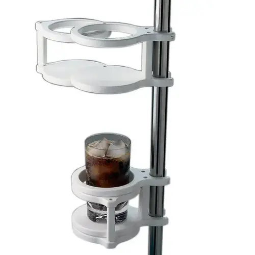 Convertible Double Cup Holder White Convertible Double Cup Holder White