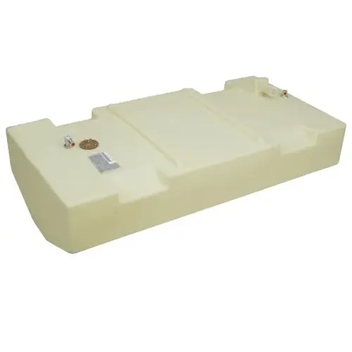 55 Gallon Permanent Below Deck Fuel Tank, 51"L x 25.5"W x 15"H White 55 Gallon Permanent Below Deck Fuel Tank, 51"L x 25.5"W x 15"H White