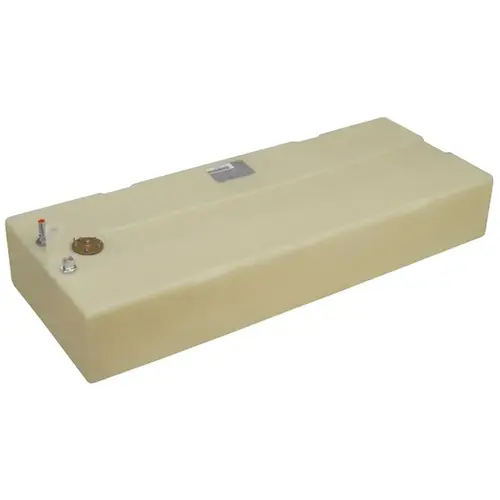 25 Gallon Permanent Below Deck Fuel Tank, 47"L x 18.03"W x 7.5"H White 25 Gallon Permanent Below Deck Fuel Tank, 47"L x 18.03"W x 7.5"H White