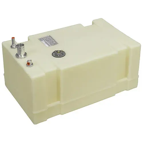 19 Gallon Permanent Below Deck Fuel Tank, 26"L x 16"W x 11.75"H White 19 Gallon Permanent Below Deck Fuel Tank, 26"L x 16"W x 11.75"H White