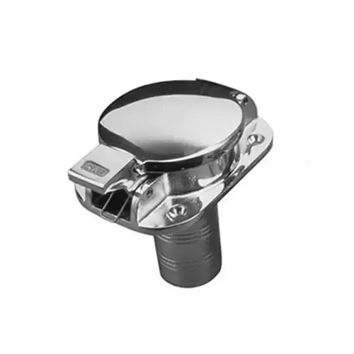 Stainless Steel Flip Top Gas Fill Fits 1 1/2" ID Hose Stainless Steel Flip Top Gas Fill Fits 1 1/2" ID Hose