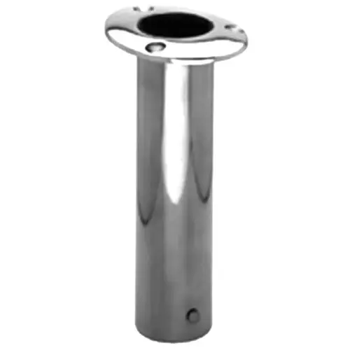 Stainless Steel 0 degree Flush Mount Rod Holder Silver Stainless Steel 0 degree Flush Mount Rod Holder Silver