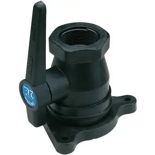 Marelon Flanged Seacock, 1-1/2" Pipe Size Marelon Flanged Seacock, 1-1/2" Pipe Size