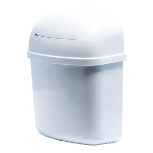 Cabinet-Mount Trash Can White Cabinet-Mount Trash Can White