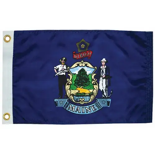 Maine State Flag, 12" x 18" Maine State Flag, 12" x 18"