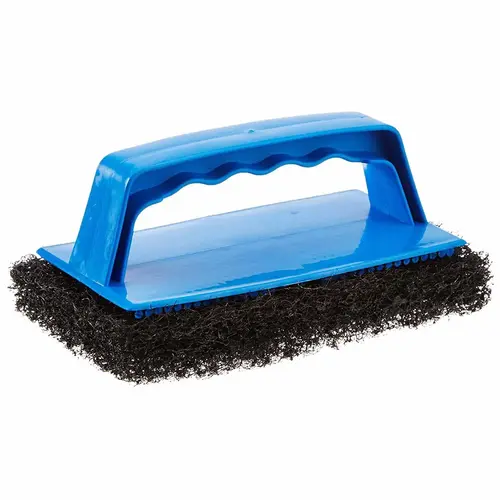 Coarse Black Scrub Pad with Interchangeable Handle Coarse Black Scrub Pad with Interchangeable Handle