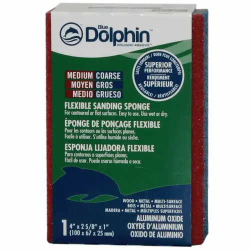 4" Sanding Sponge, Medium/Coarse Red 4" Sanding Sponge, Medium/Coarse Red