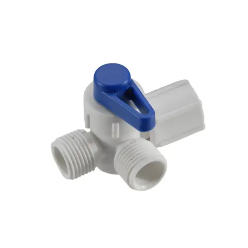 1/2" F Swivel x 1/2" MPT x 1/2" MPT Stacking Manifold Valve (RED) 1/2" F Swivel x 1/2" MPT x 1/2" MPT Stacking Manifold Valve (RED)