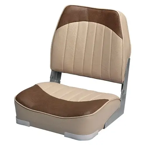 Low Back Boat Seat, Sand/Brown Low Back Boat Seat, Sand/Brown