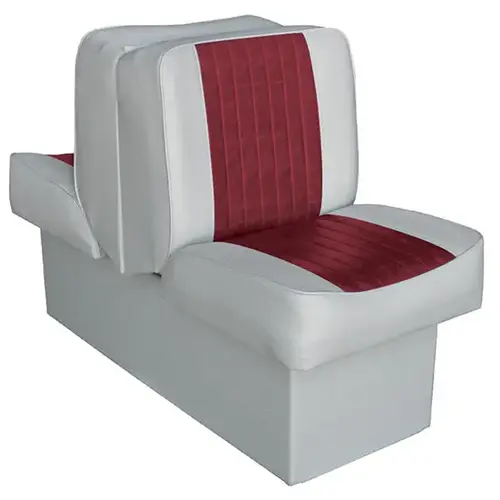 10" Base Run-a-Bout Lounge Seat, Gray/Red 10" Base Run-a-Bout Lounge Seat, Gray/Red