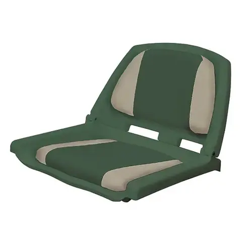 Folding Plastic Fishing Boat Seat Green Shell Green-Sand Folding Plastic Fishing Boat Seat Green Shell Green-Sand