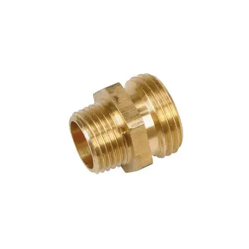 Brass 3/4" Male Garden Hose Thread to 1/2" NPT Adapter Brass 3/4" Male Garden Hose Thread to 1/2" NPT Adapter
