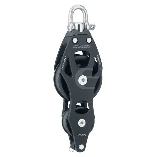 45 mm Element Fiddle Block with Becket and Swivel/Locking Shackle 45 mm Element Fiddle Block with Becket and Swivel/Locking Shackle